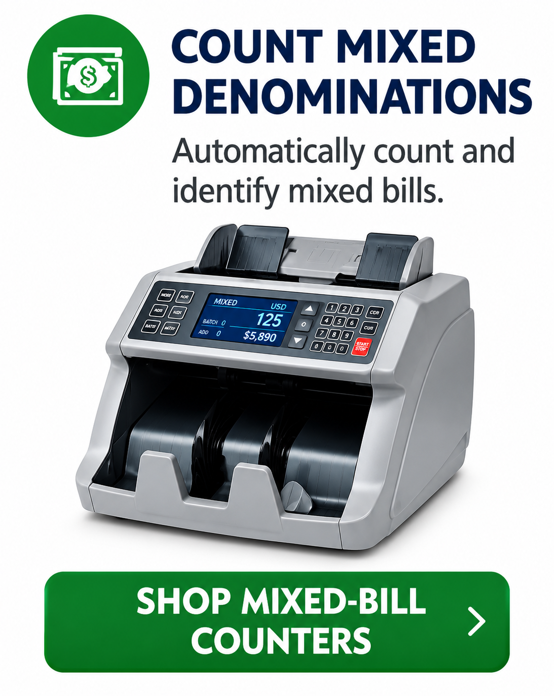 Count Mixed Denominations