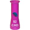 Coin Counter tube 2 Dollars Canadian Toonie (purple)